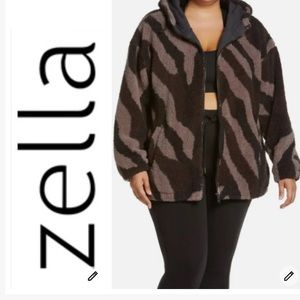 NWT Zella Sherpa Hooded Jacket
